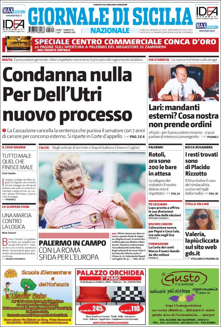 Le prime pagine di oggi Il