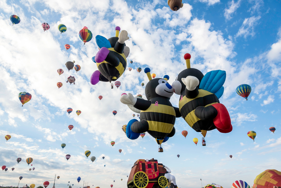 Le bellissime mongolfiere del festival di Albuquerque