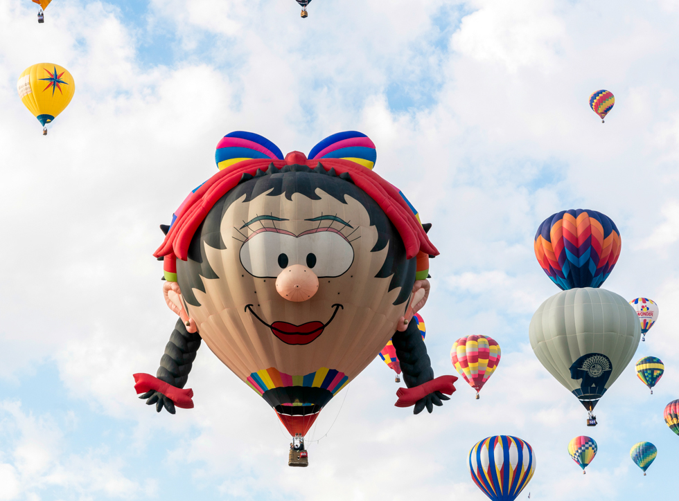 Le bellissime mongolfiere del festival di Albuquerque Le bellissime mongolfiere del festival di Albuquerque