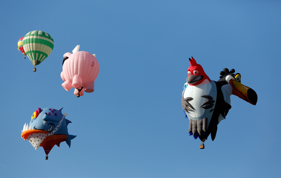 Le bellissime mongolfiere del festival di Albuquerque Le bellissime mongolfiere del festival di Albuquerque