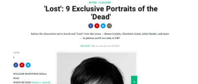 Lost: nove ritratti dei "morti"