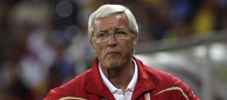 Italy head coach Marcello Lippi reacts during the World Cup group F soccer match between Italy and New Zealand at Mbombela Stadium in Nelspruit, South Africa, Sunday, June 20, 2010. (AP Photo/Alessandra Tarantino)