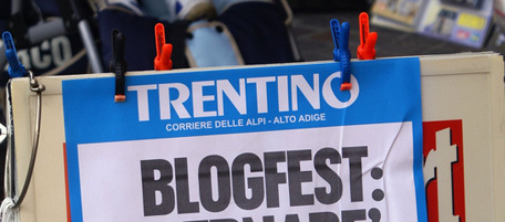 Locandina sulla BlogFest in Trentino (3 ottobre 2009)