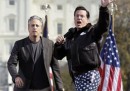 Stewart e Colbert a Washington: le foto