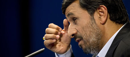 Iranian President Mahmoud Ahmadinejad speaks during a press conference in Tehran on November 29, 2010 where he said that Iran's right to enrich uranium and produce (nuclear) fuel is "non-negotiable", as six major powers prepare to hold a new round of talks with Iran on its nuclear programme next month. AFP PHOTO/BEHROUZ MEHRI (Photo credit should read BEHROUZ MEHRI/AFP/Getty Images)