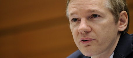 (FILES) Photo shows Wikileaks founder Julian Assange during a press conference at the Geneva Press Club on November 4, 2010 in Geneva. Sweden's criminal police has issued an international arrest warrant for Assange, wanted on suspicion of rape and sexual molestation, police said on November 20, 2010. AFP PHOTO / FABRICE COFFRINI AFP PHOTO / FABRICE COFFRINI (Photo credit should read FABRICE COFFRINI/AFP/Getty Images)