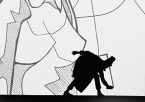 Sagome di omini distinti