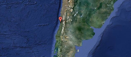 Scossa di terremoto in Cile