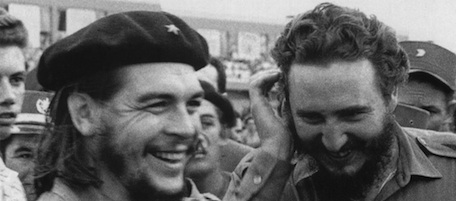 (FILES) Photo taken in the 60's of Fidel Castro, then Cuban Prime Minister (R) during a meeting next to guerrilla leader Ernesto Che Guevara in Havana. Castro resigned on February 19, 2008 as president and commander in chief of Cuba in a message published in the online version of the official daily Granma. AFP PHOTO/CUBA's COUNCIL OF STATE ARCHIVE (Photo credit should read -/AFP/Getty Images)
