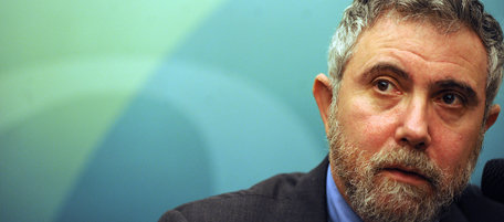 Dr Paul Krugman, 2008 Nobel Laureate, speaks at a press conference held by the Securities and Futures Commission (SFC) in Hong Kong on May 22, 2009. Krugman was speaking on the economy at a media event to celebrate 20 years of the SFC. AFP PHOTO/MIKE CLARKE (Photo credit should read MIKE CLARKE/AFP/Getty Images)