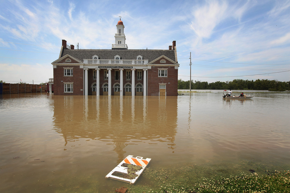 L'ex stazione ferroviaria della Yazoo &amp; Mississippi Valley Railroad, Vicksburg, Mississippi, 11 maggio 2011. (Scott Olson/Getty Images)