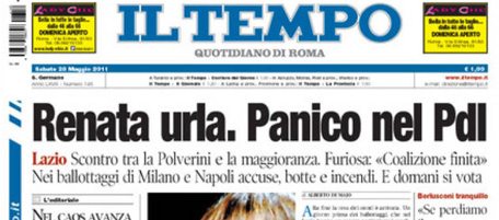 Le prime pagine di sabato 28 maggio 2011