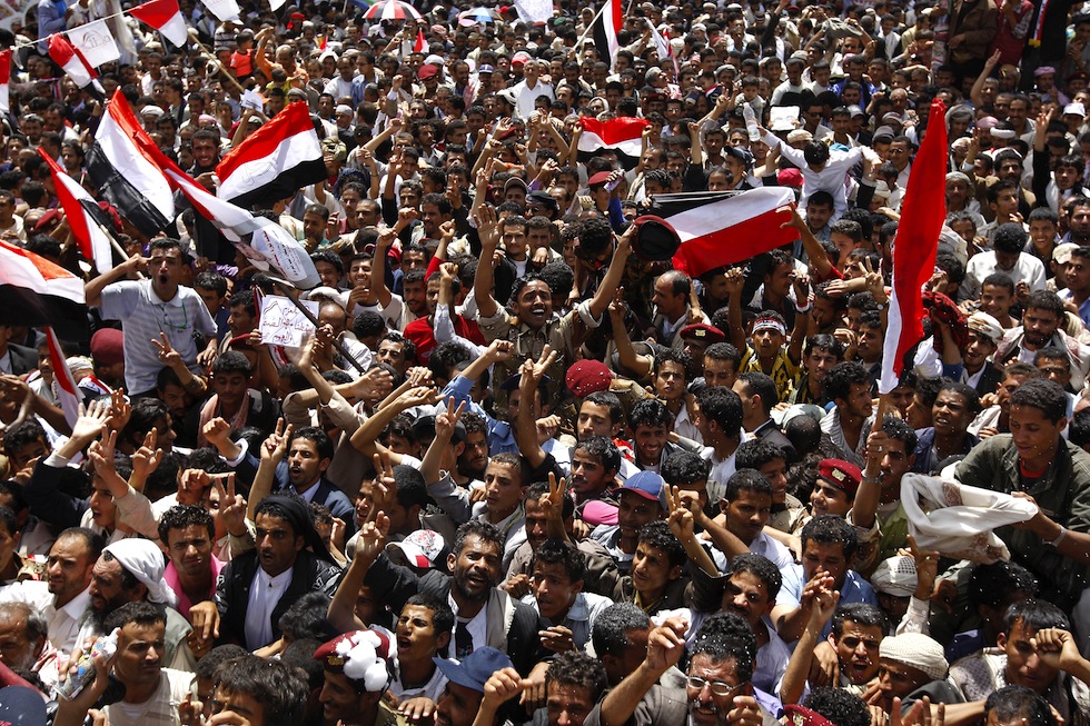 Sanaa, 5 giugno 2011. (AHMAD GHARABLI/AFP/Getty Images)