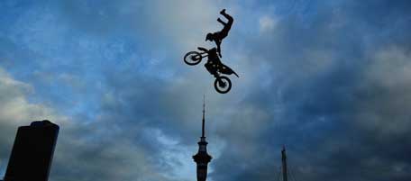 during the New Zealand Big Air Series at Viaduct Harbour on June 5, 2011 in Auckland, New Zealand.