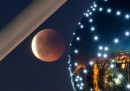 L'eclissi lunare totale nel mondo