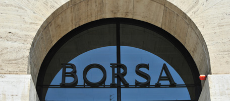 A view of Milan's stock exchange on July 11, 2011. Italy moved to curb financial speculators the same day as the Milan stock market dropped and Italian bond yields hit record highs on investor worries that Europe's sovereign debt crisis is spreading. AFP PHOTO / GIUSEPPE CACACE (Photo credit should read GIUSEPPE CACACE/AFP/Getty Images)