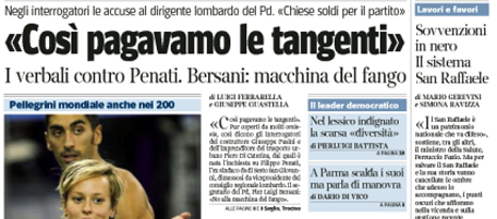 Le prime pagine di giovedì 28 luglio 2011