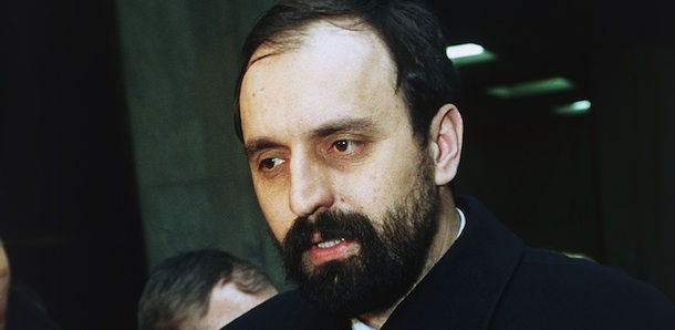 Goran Hadzic, heads representatives of the Krajina Serbs in 1993. (AP Photo/BM)