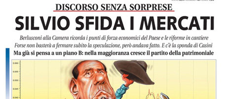Le prime pagine di giovedì 4 agosto 2011