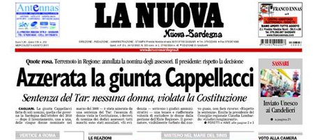 Le prime pagine di mercoledì 3 agosto 2011