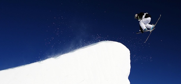 competes in the Free Ski Slopestyle during day six of the Winter Games NZ at Snow Park on August 18, 2011 in Wanaka, New Zealand.