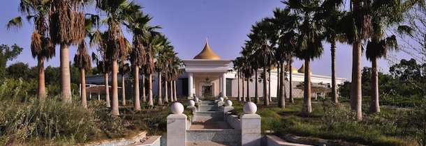 A general view shows a luxurious complex that rebels and local residents claim to be the holiday home of the Kadhafi family in Ain Zara close to Tripoli, on August 31, 2011. Numerous luxury buildings have been discovered by rebels as they get increased access to areas after the ouster of Libyan leader Moamer Kadhafi and his loyalist forces. AFP PHOTO/CARL DE SOUZA (Photo credit should read CARL DE SOUZA/AFP/Getty Images)