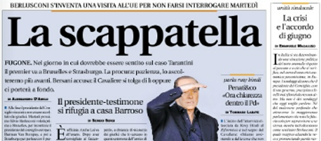 Le prime pagine di domenica 11 settembre 2011