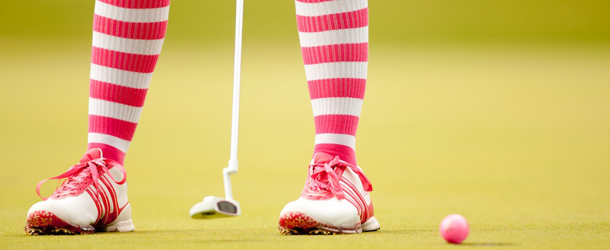 ROGERS, AR - SEPTEMBER 10: Detail of Paula Creamer putting during the second round of the Wal-Mart NW Arkansas Championship presented by P&amp;G at Pinnacle Country Club on September 10, 2011 in Rogers, Arkansas. (Photo by Darren Carroll/Getty Images) *** local caption *** Paula Creamer