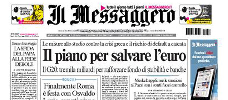 Le prime pagine di lunedì 26 settembre 2011