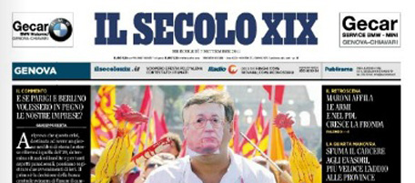Le prime pagine di mercoledì 7 settembre 2011