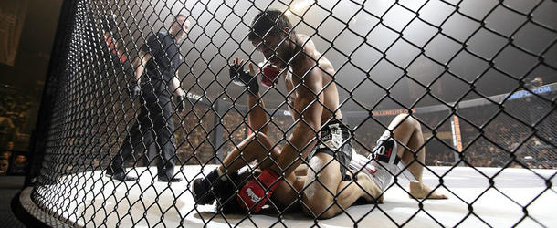 during the ONE Fighting Championships bout between XXXXX and XXXX at Singapore Indoor Stadium on September 3, 2011 in Singapore.