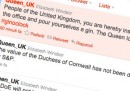 I tweet della regina