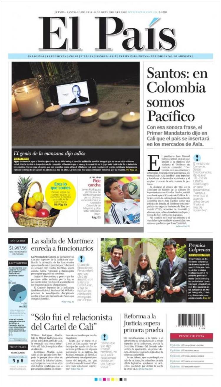 Le prime pagine di tutto il mondo sulla morte di Steve Jobs Il Post