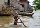 Le alluvioni in Cambogia e Thailandia
