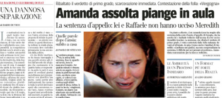 Le prime pagine di martedì 4 ottobre 2011