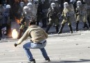 Le proteste di giovedì in Grecia