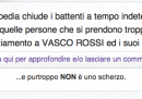Vasco Rossi denuncia Nonciclopedia