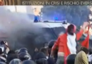 La polizia e gli scontri di Roma