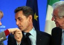 L'incontro tra Monti, Merkel e Sarkozy