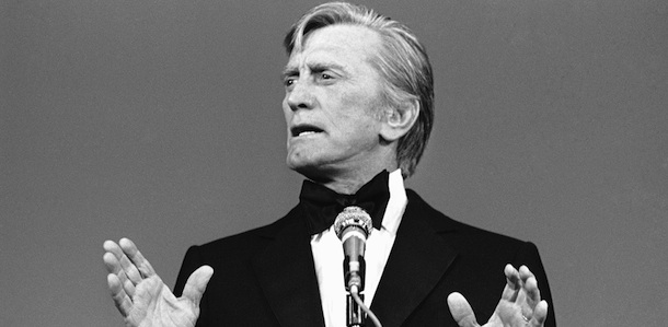 President of jury at the Cannes Film Festival American actor Kirk Douglas is shown at the Cannes film festival on May 23, 1980 in Cannes. (AP Photo/Levy)

