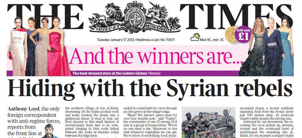 I giornali inglesi di martedì 17 gennaio