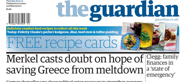 I giornali inglesi di giovedì 26 gennaio