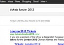 Il guaio di Google con i biglietti delle Olimpiadi di Londra