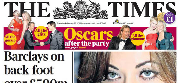 I giornali inglesi di martedì 28 febbraio