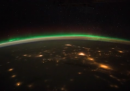 Aurora boreale sul Nord America e il Canada