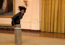 Corsa nei sacchi contro Michelle Obama