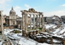 Le foto della neve a Roma