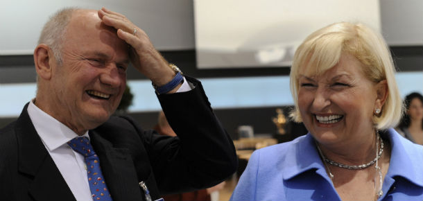 Ferdinand Piëch con la moglie Ursula (DAVID HECKER/AFP/Getty Images)