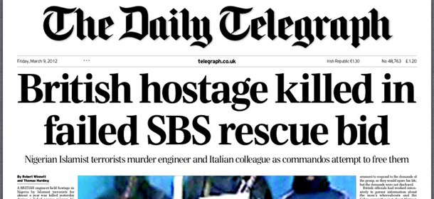 I giornali inglesi di venerdì 9 marzo