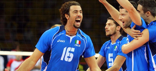 during the volleyball event at the Capital Indoor Stadium during Day 12 of the Beijing 2008 Olympic Games on August 20, 2008 in Beijing, China.